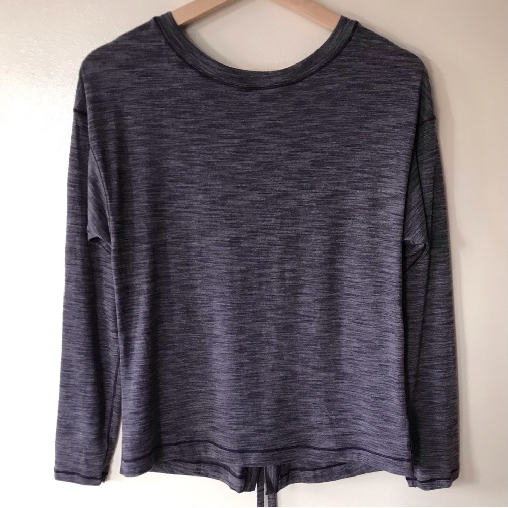 Lululemon • Laced With Intent Long Sleeve Shirt Tie Up Back